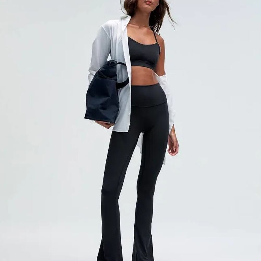 Lululemon Align High-Rise Black Mini-Flare Pant Sz 4 Athletic Activewear Lounge